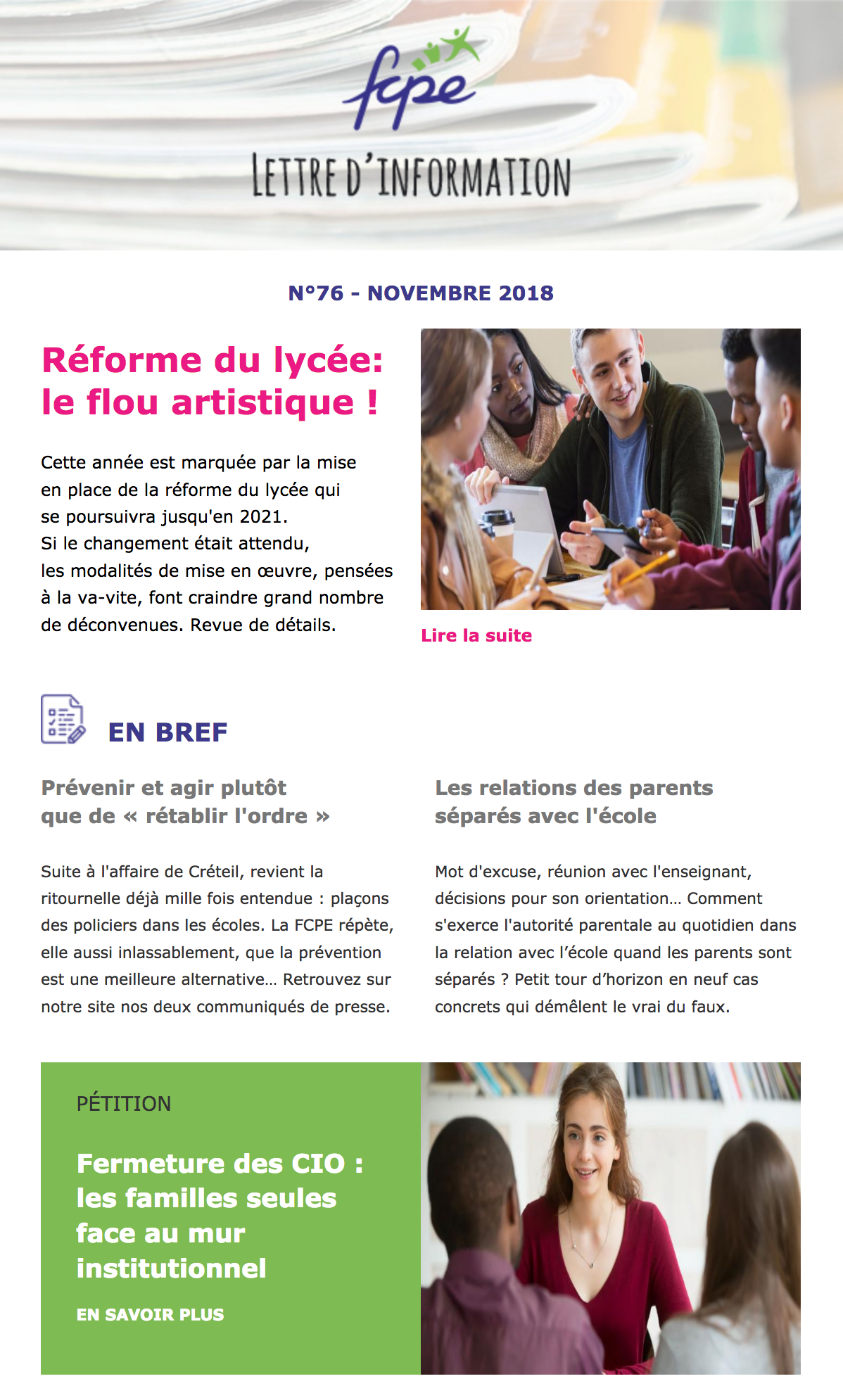 Image de la lettre FCPE