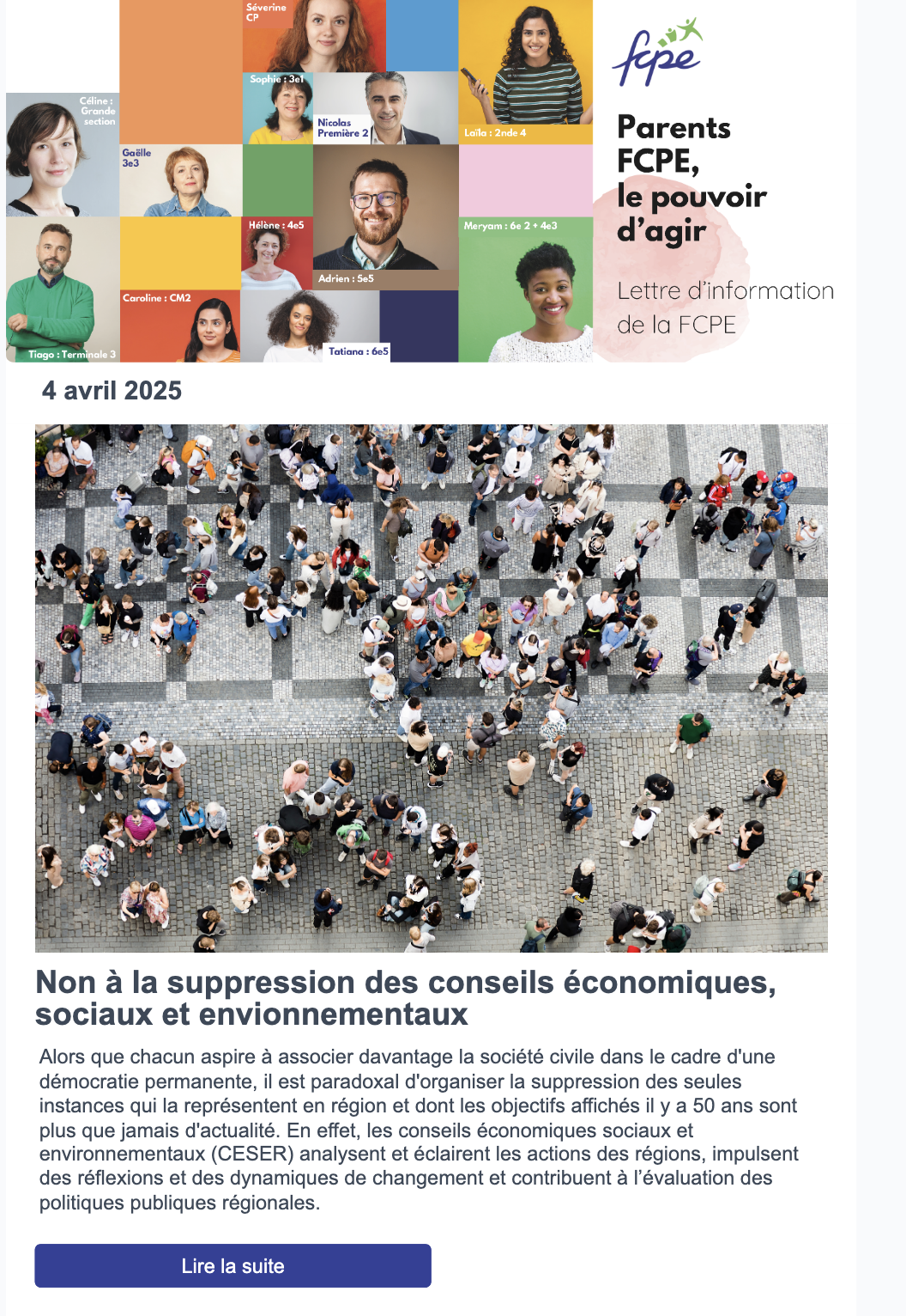 Lettre d'information
