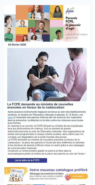 Lettre d'information