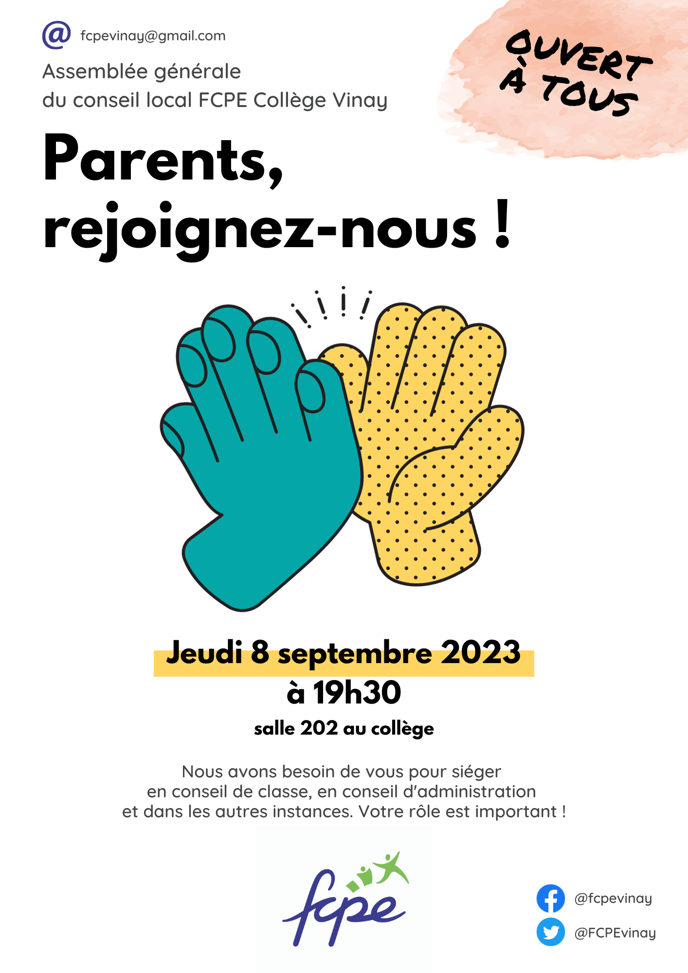 Affiche AG de rentrée