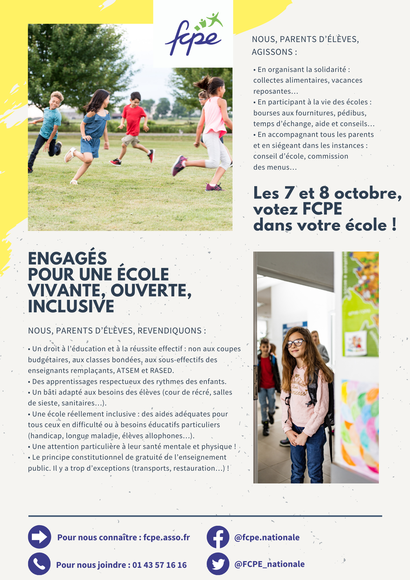 Tract FCPE premier degré