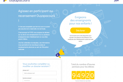 Capture écran du site Ouyapacours